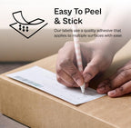 PSBM Fanfold Direct Thermal Transfer Label, 2 Stacks 4 x 6 Inch, 2000 Labels/Stack, Self-Adhesive Shipping/Address