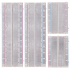 3 Values 130 Pcs Solderless Breadboard 4 Pcs 830 Tie Points & 400 Tie Points & 126 Pcs Flexible Breadboard Jumper Wires