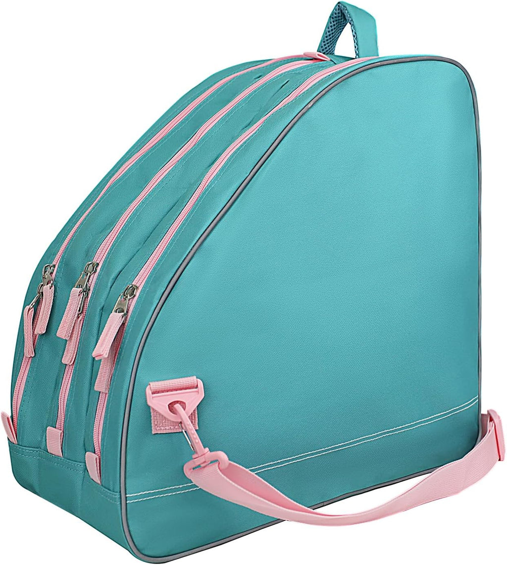 Ice Skate Bag - Roller Skate Bag, Inline Skate Bag with Adjustable Shoulder Strap for Both Youth and Adults.