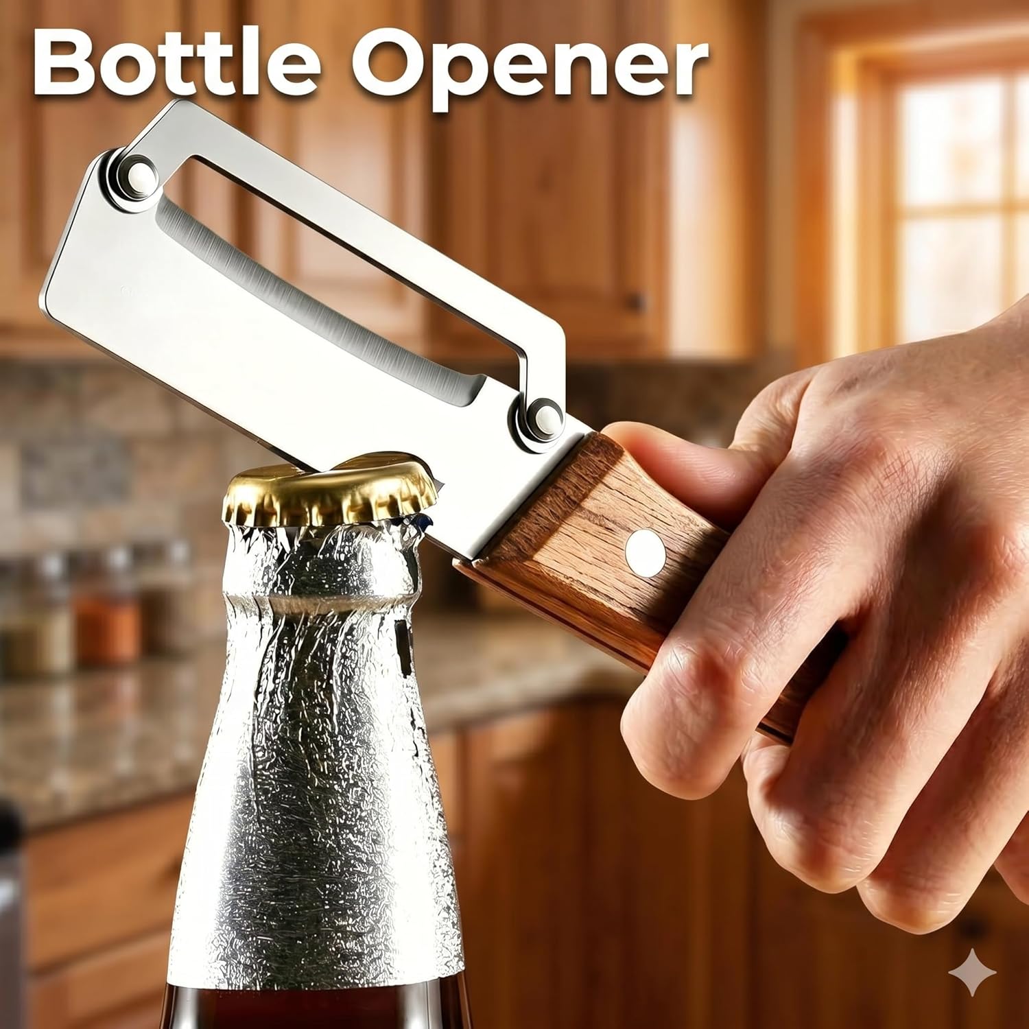 2Pcs Multifunctional Vegetable Peeler with Wooden Handle, Odorless Stainless Steel Peeler, 2-in-1 and 3-in-1 Kitchen