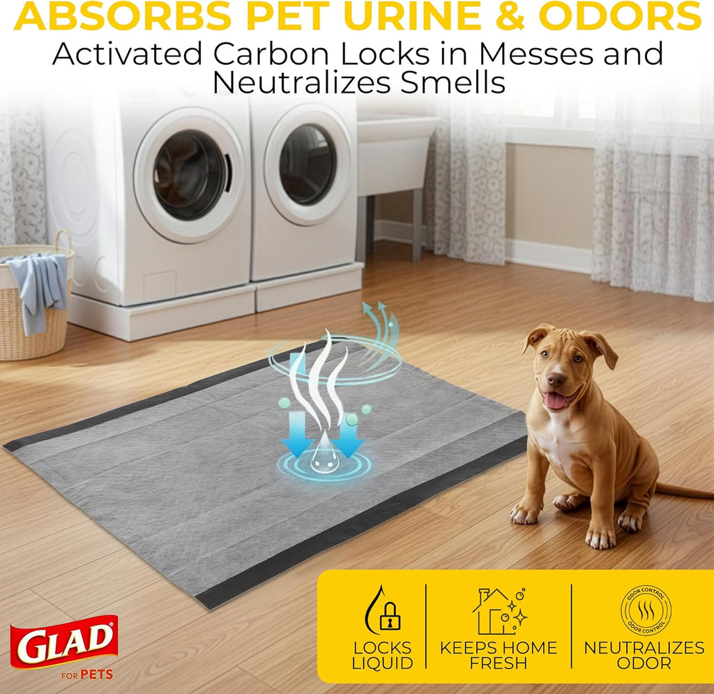 for Pets Extra Large Charcoal Training Pads for Dogs and Puppies, Activated Carbon Odor Control, 6-Layer Absorbent