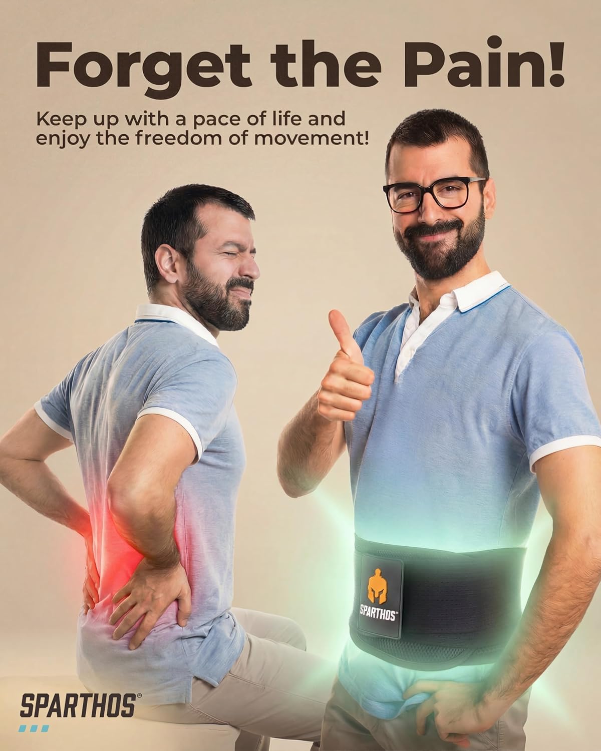 Back Brace for Lower Back Pain - Immediate Relief from Sciatica, Herniated Disc, Scoliosis - Breathable + Lumbar