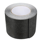 80-Grit PVC Anti-Slip Tape 35ft x 4in Black Aluminum Oxide Stair Treads