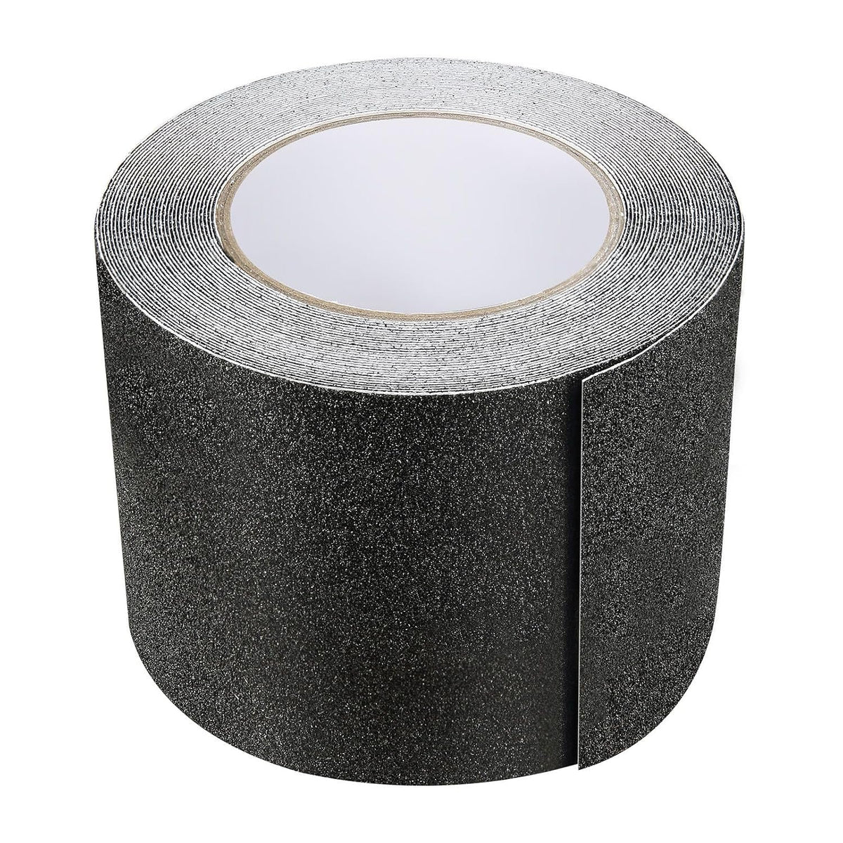 80-Grit PVC Anti-Slip Tape 35ft x 4in Black Aluminum Oxide Stair Treads