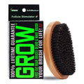 GROW Beard Brush & 360 Wave Brush for Men - Natural Boar Bristle For Fuller, Thicker Hair, Beard & Mustache - Premium