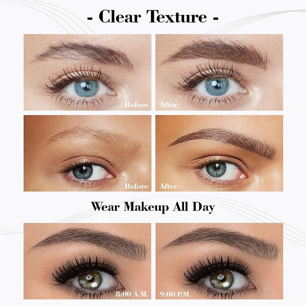 Microblading Eyebrow Pen, Eyebrow Pencil with 4-Fork-Tip (Light Brown)