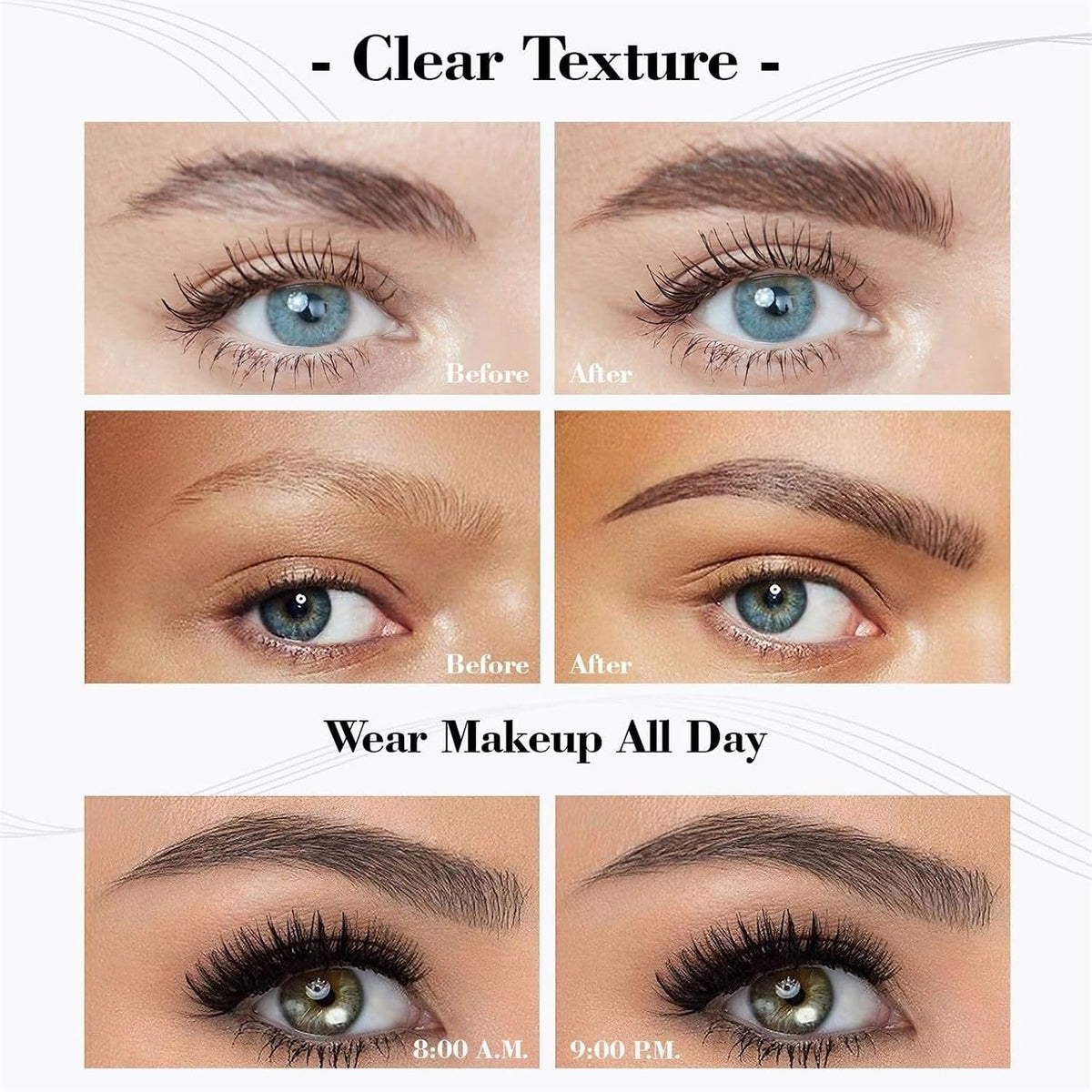 Microblading Eyebrow Pen, Eyebrow Pencil with 4-Fork-Tip (Light Brown)