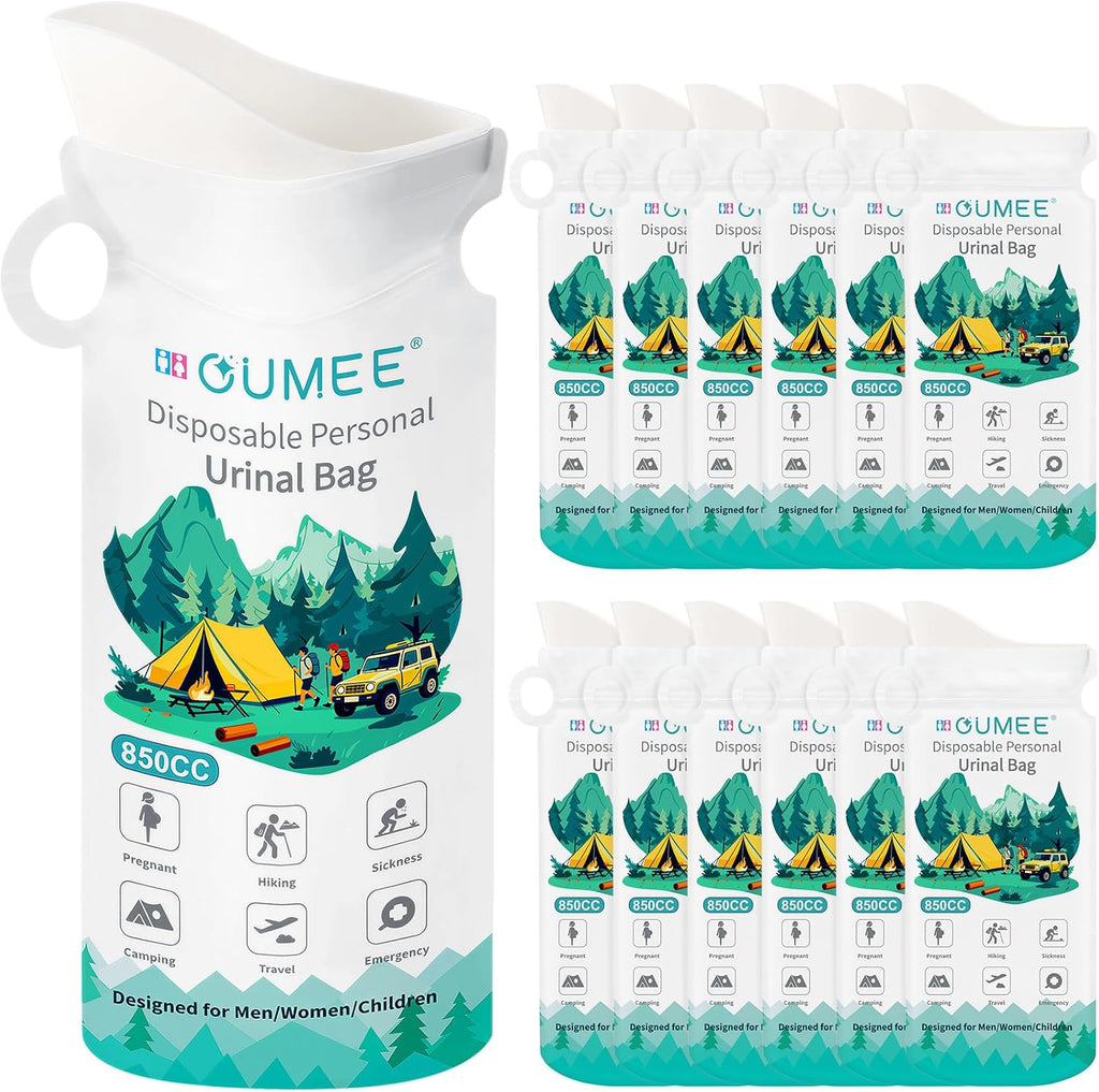 850ML Emergency Disposable Urinal Bags, 8/12/20/28 Pcs