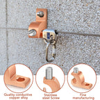 Landhoow 40 Pack Lay-in Lugs, Copper Pool Bonding Connectors, 4-14 AWG