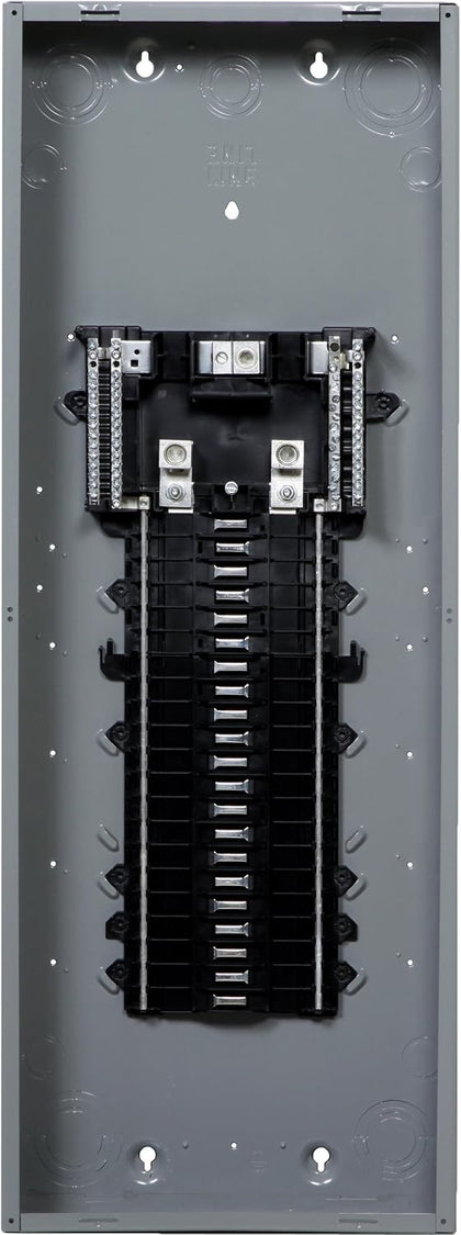 Square D - QO142L225PG 225-Amp 42-Space 42-Circuit Indoor Main Lug Plug-On Neutral Load Center with Ground Bar