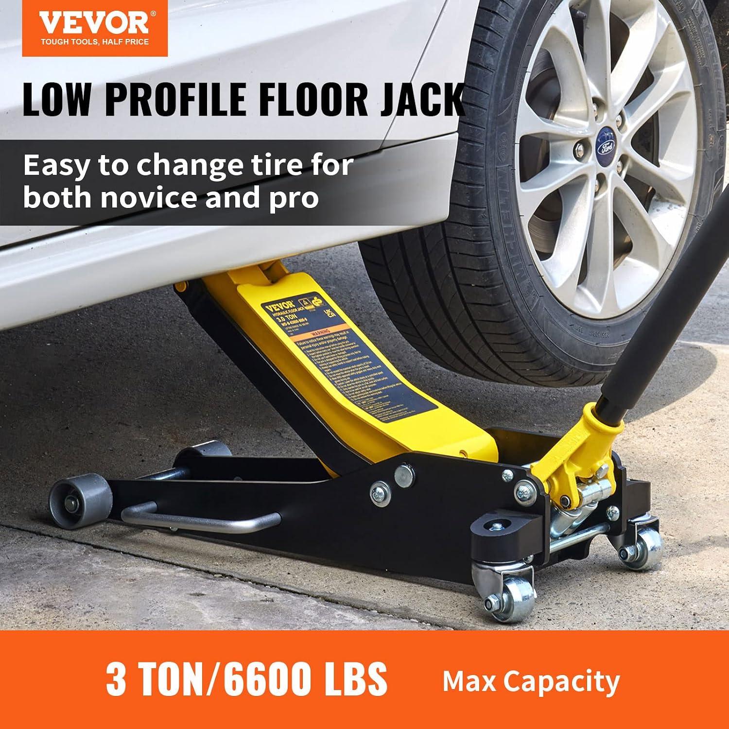 3 Ton Low Profile Aluminum & Steel Racing Floor Jack
