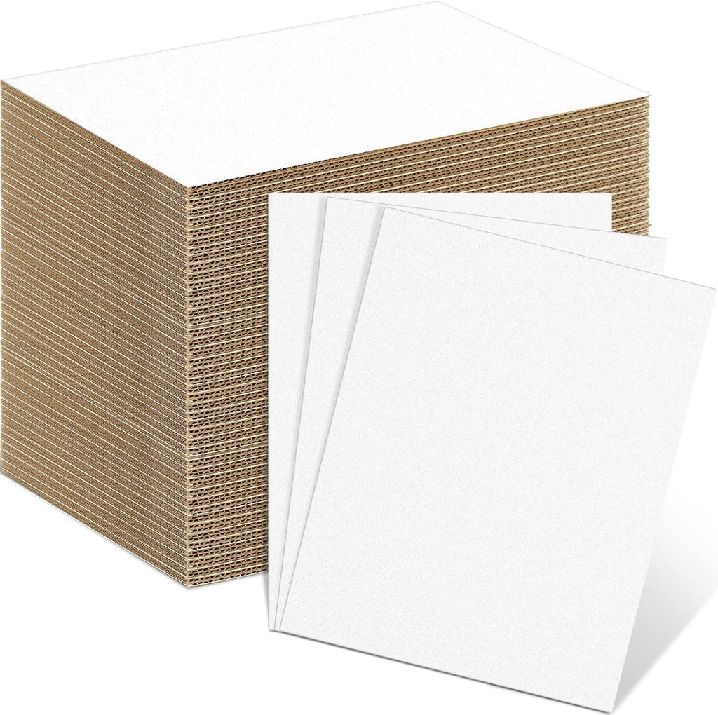 110 Pack 11 X 8.5 Inch White Cardboard Sheets