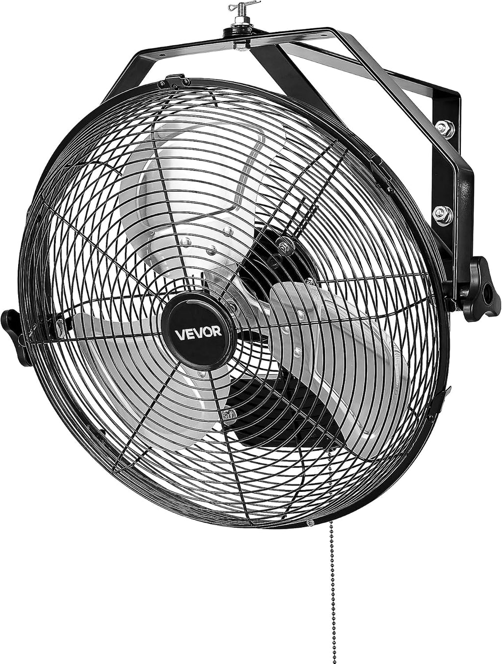 VEVOR 14 Inch Industrial Wall Mount Fan, High Velocity 2473 CFM Outdoor Fan with 3 Speeds, Waterproof IP44 Garage Wall with Aluminum Blades for Workshop, Warehouse, Greenhouse