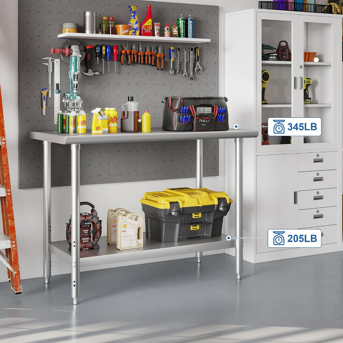 Hardura Stainless Steel Work Table 24x48 Inches