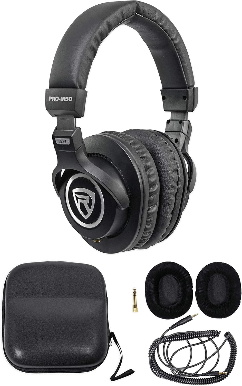 R-TRACK SOLO USB-C Audio Interface Bundle with RCM03 Mic, PRO-M50 | 24-Bit/192kHz, 2-In/2-Out, XLR/Hi-Z/TRS Inputs
