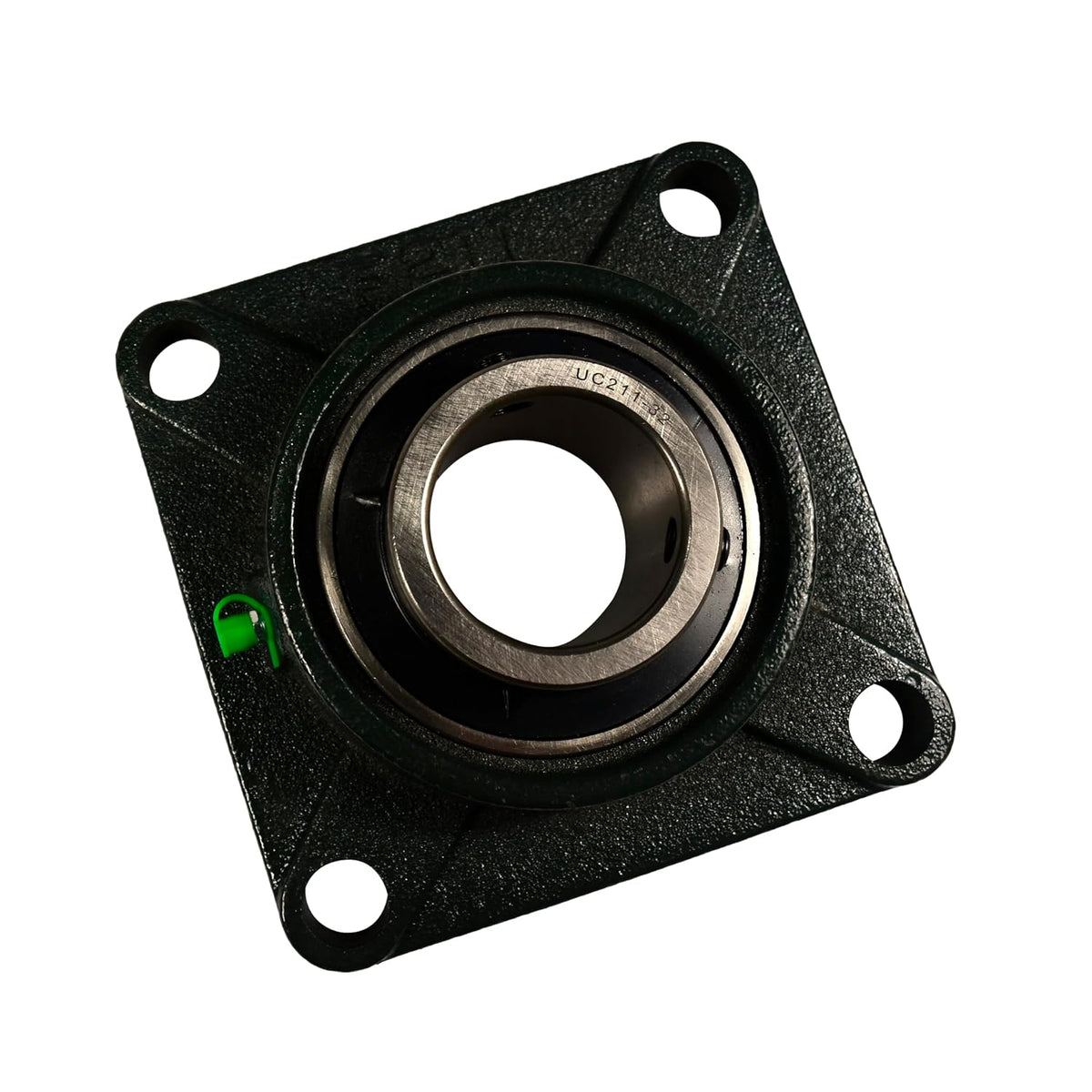 HQRP UCF211-32 Pillow Block Bearing 2-inch Bore, 4-Bolt Flange Mounted, Solid Base, Self-Alignment, Square