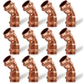 Copper Press Fittings 3/4 inch,12PKCopper Coupling 45 Degree Elbow Coupling