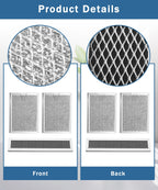 PVM9005SJ1SS 3pcs Microwave Grease&Charcoal Filter Set