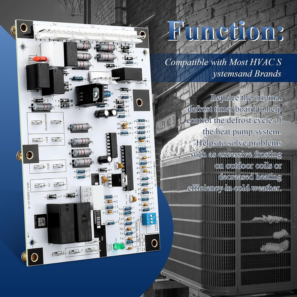 HK32EA005 Defrost Control Board Compatible with HK32-EA005 Suitable for HVAC Heat Pump & Air Conditioner Systems