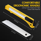 200 Pcs Box Cutter Retractable 18mm Blade for Office Craft Home