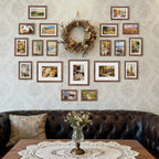 Picture Frames set of 19, Including 8x10, 5x7, 4x6 Brown Frame