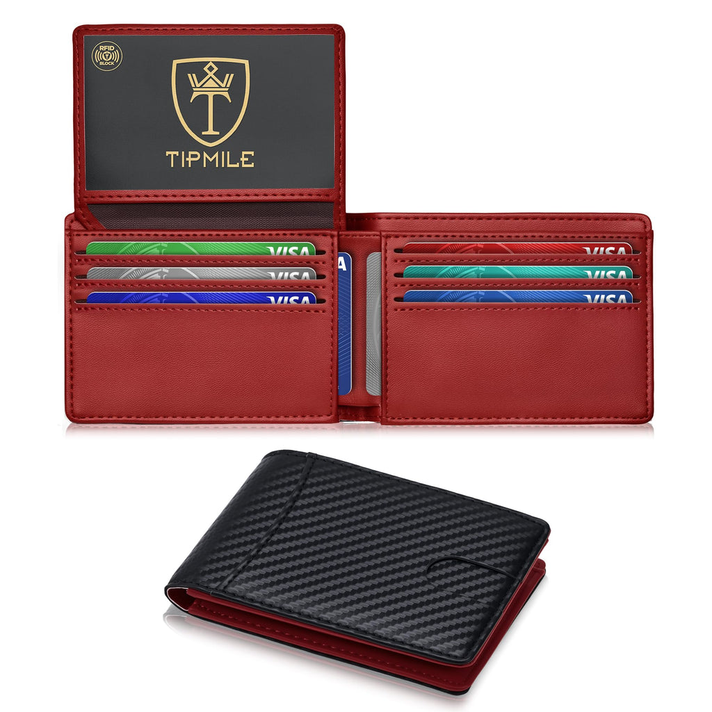 Wallet for Men Slim RFID Blocking Credit Card Holder Leather Wallet
