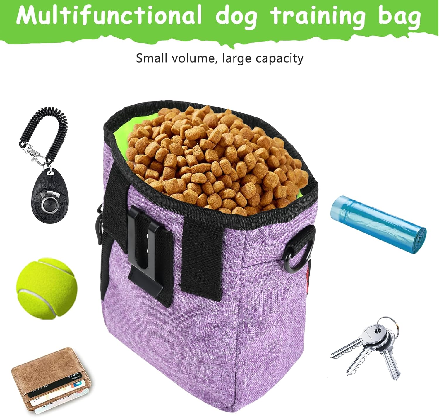 Dog Treat Pouches for Pet Training with Magnetic Closure Treat Pouches for Pet Training,Large Dog Treat Training