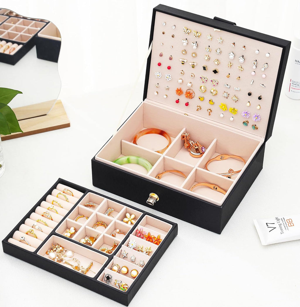 Womens Earrings Jewelry Box for Girls Jewelry Earring Organizer Box Earring Holder Organizer for Girls Jewelry