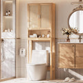 Over the Toilet Storage Cabinet, Bathroom Storage Cabinet with Rattan Doors, Bathroom Cabinet Over Toilet with