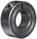 Climax Metal M1C-10 Steel One-Piece Clamping Collar, Metric, Black Oxide Plating, 10mm Bore Size, 24mm OD, With M3 x 10 Set Screw