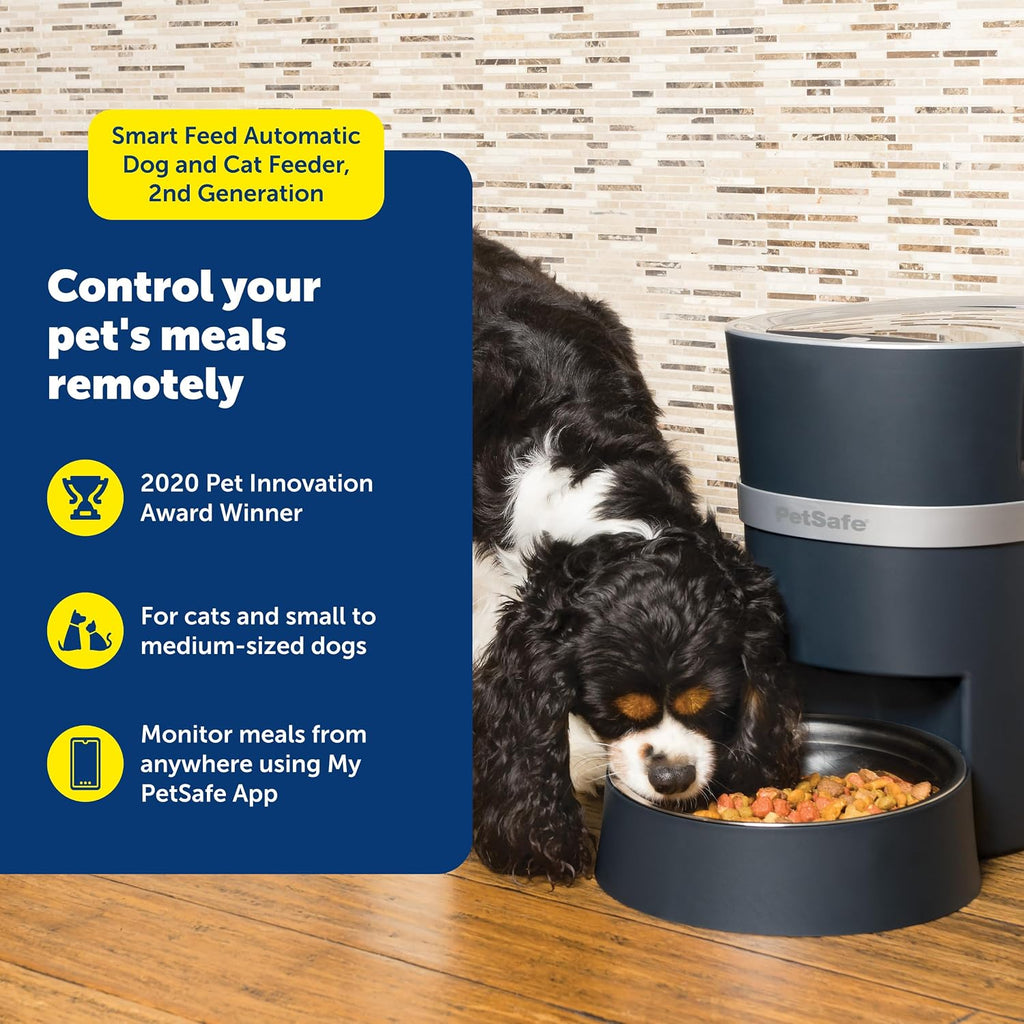 Smart Feed Automatic Pet Feeder, 6L/24 Cup, Programmable | Alexa Enabled for Snack Feeding, App Alerts When