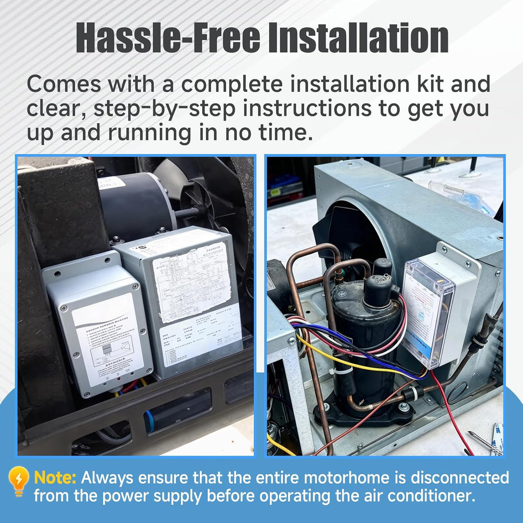 iFJF RV Soft Start Kit for A/C Unit Compressor HVAC 15000 BTU Generator