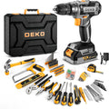 Cordless Drill Tool Kit Set: 20V Power Drill Tool Box with Battery Electric Drill Driver for Men Home Hand Repair