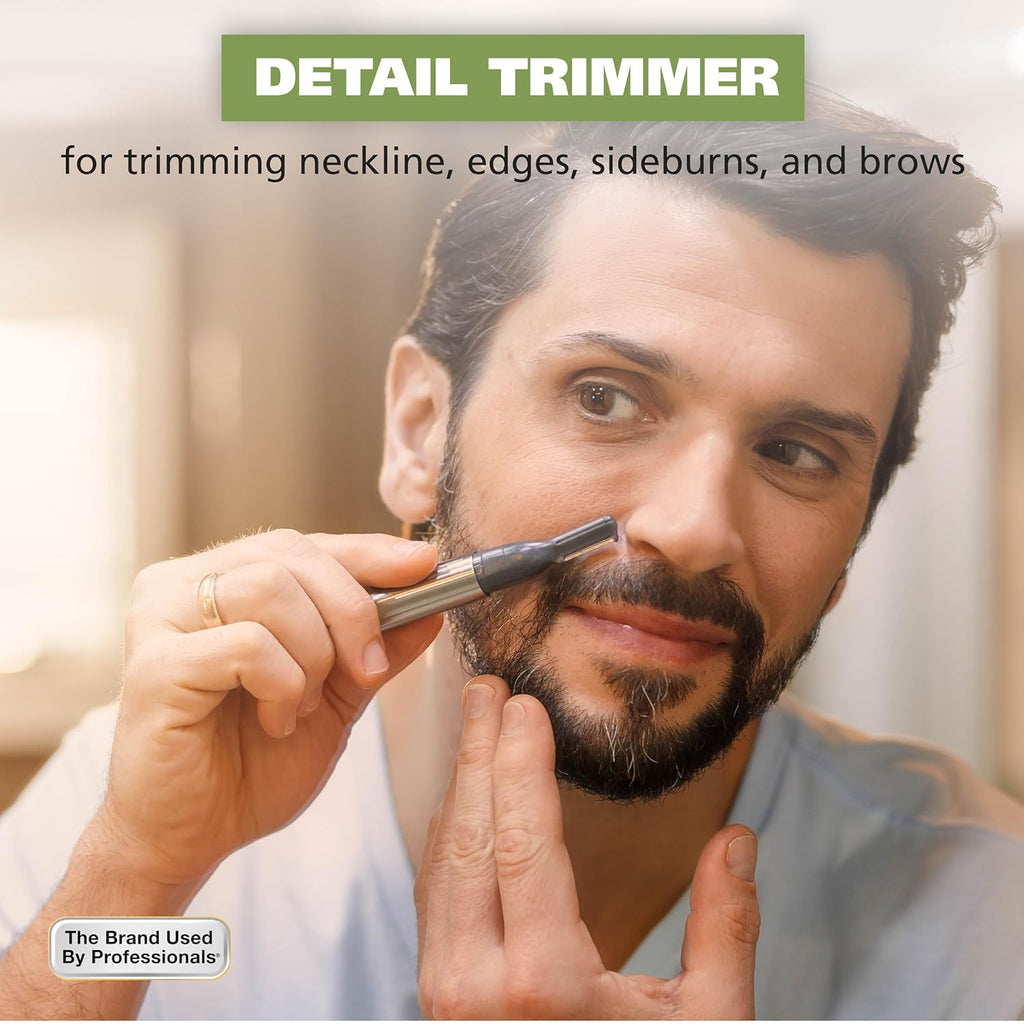 Micro Groomsman Battery Personal Trimmer for Eyebrows, Nose & Ear | Compact Quick Touch-Up Hair Trimmer For Eyebrows