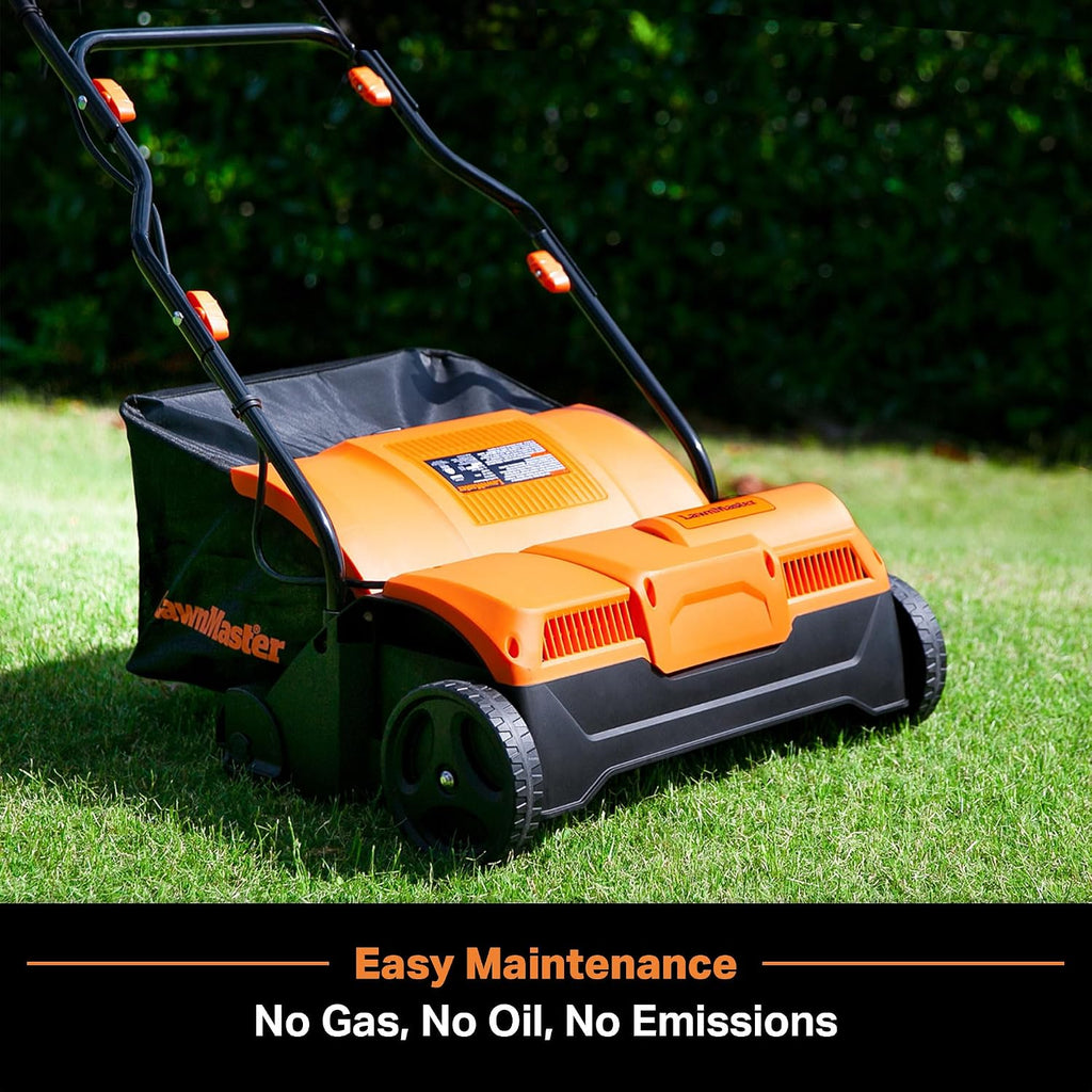 GVB1316 Electric 16” 13 Amp Dethatcher and Scarifier with 12 Gallon Collection Bag