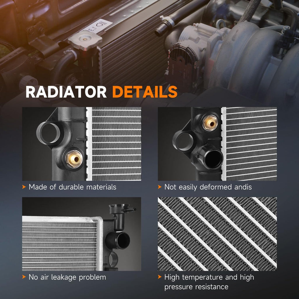 OCPTY 2802 Engine Coolant Radiator Compatible with 2005-2015 Toyota Tacoma
