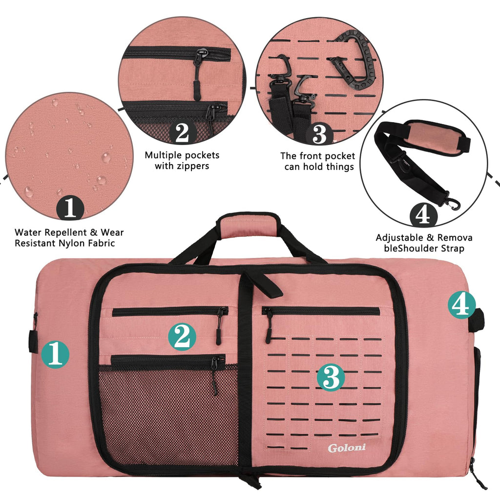 80L Foldable Duffle Bag for Travel, Large Durable Travel Duffel Bag