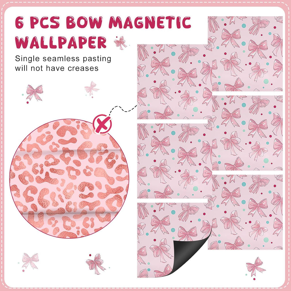 16 Pcs Pink Locker Accessories for Girls Locker Organizer Kit | Back to School Party Office School, Magnetic