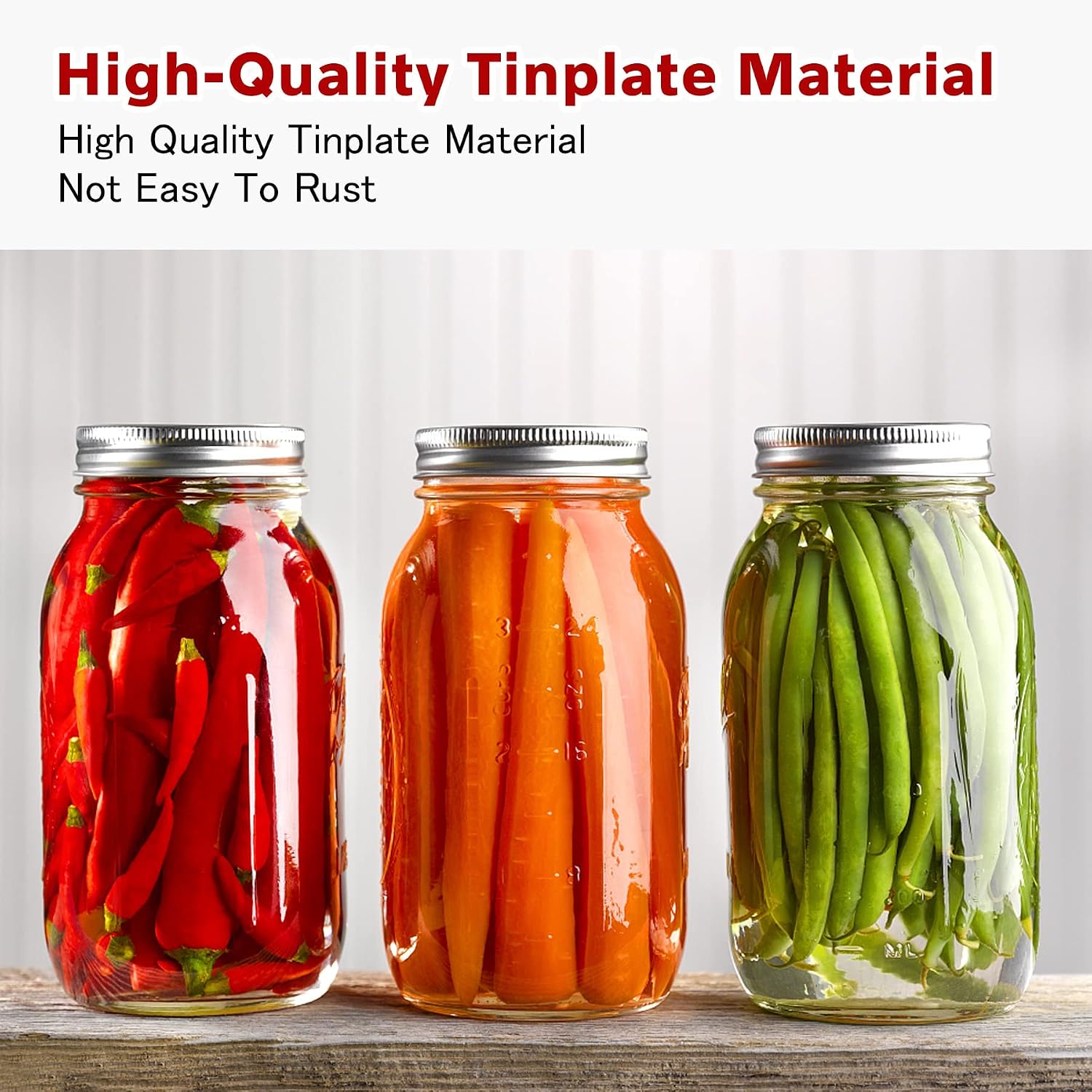 Canning Lids and Rings Regular Mouth,240 Pcs 70MM Mason Jar Lids and Rings Set for Regular Mouth Canning,Split-type
