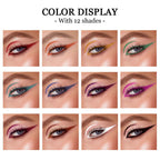 12 Colors Matte Liquid Eyeliner Set for Women