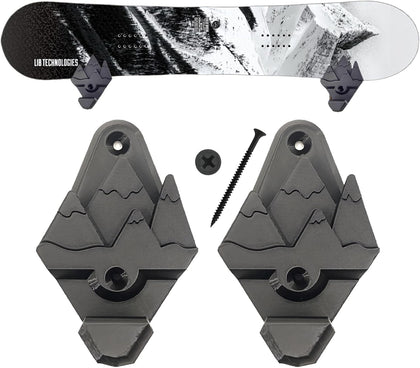 Snowboard Wall Mount Rack with Hooks – Heavy-Duty Wall Storage Display for Snowboards, Skis & Gear – Space-Saving