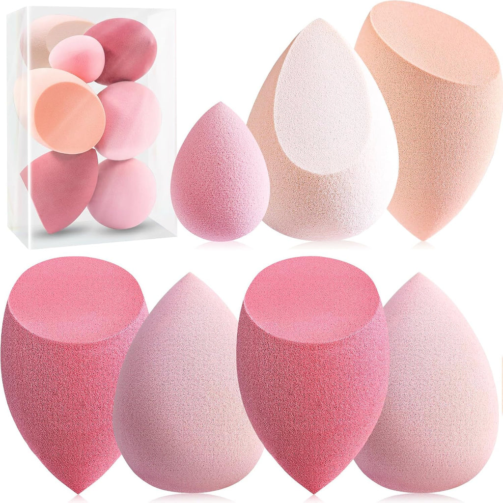 Makeup Sponge Set, 7 Pcs Multi Colored Blender Sponges