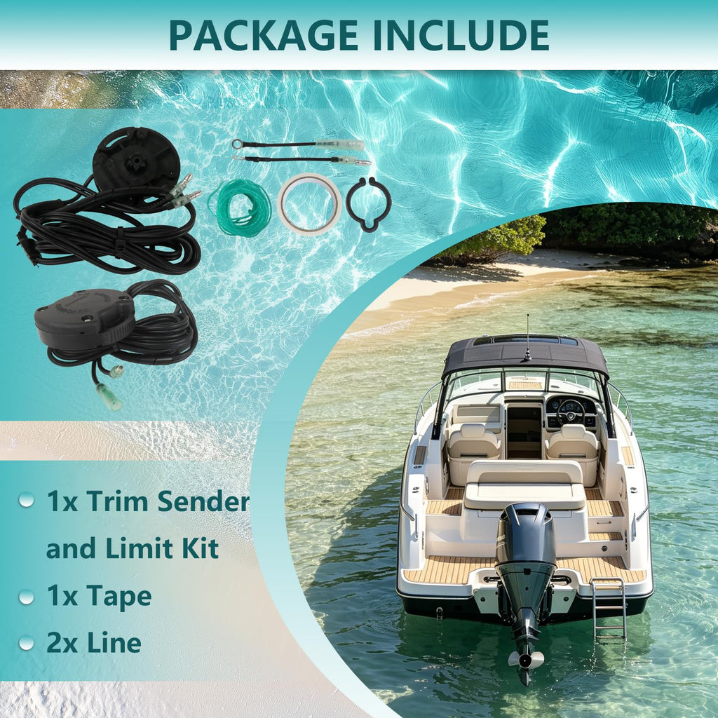 Qblahip Marine Trim Sender and Limit Kit Replacement for Sierra 18-7633 and for Mercruiser 88678A4, 88678A5, 96863A15