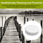 Dock Piling Caps, 9" Flat Top Design Piling Cover, Dock Post Cap Round