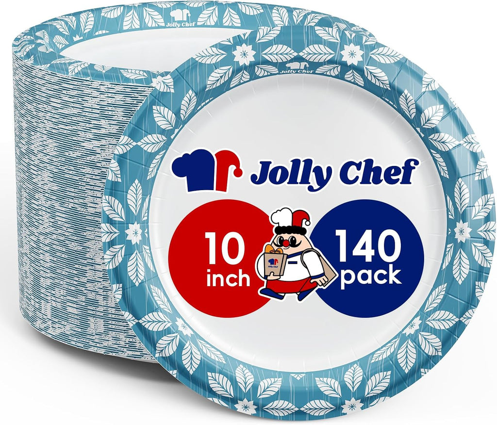 10 inch 140 Pack Disposable Paper Plates