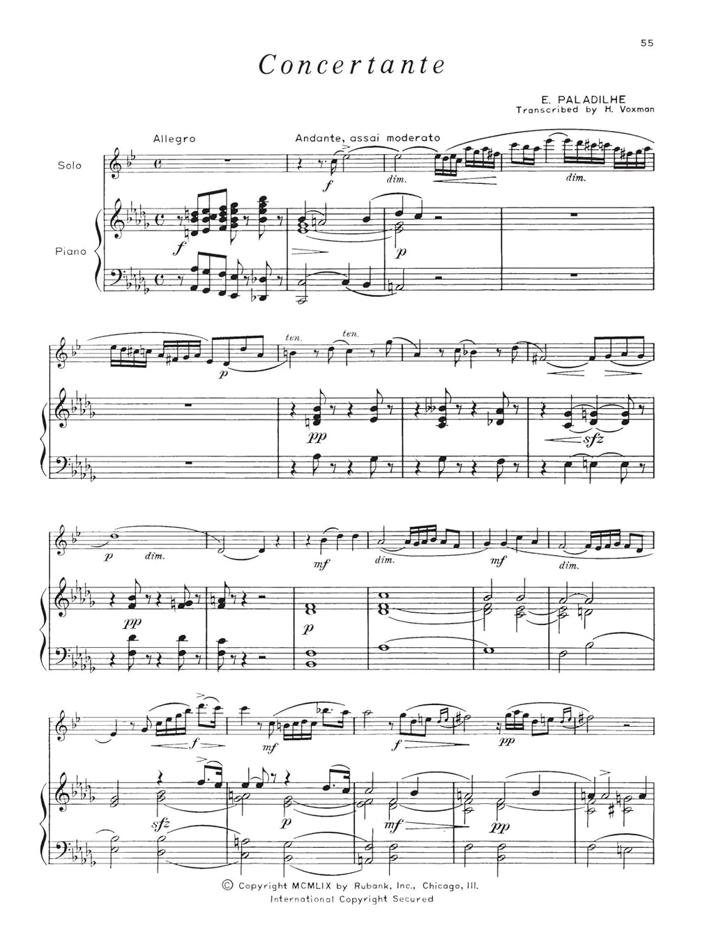 Concert and Contest Collection for Eb Alto Saxophone - Piano Accompaniment | Intermediate Level Alto Sax Sheet Music