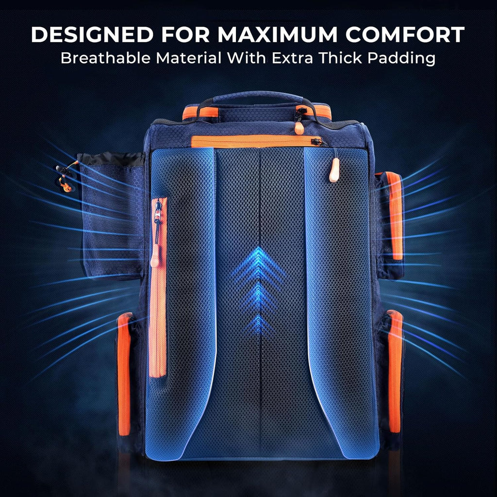 Bait Boss Fishing Tackle Backpack with Rod Holders-4 Tackle Boxes-Rain Cover,Storage for Fishing Gear