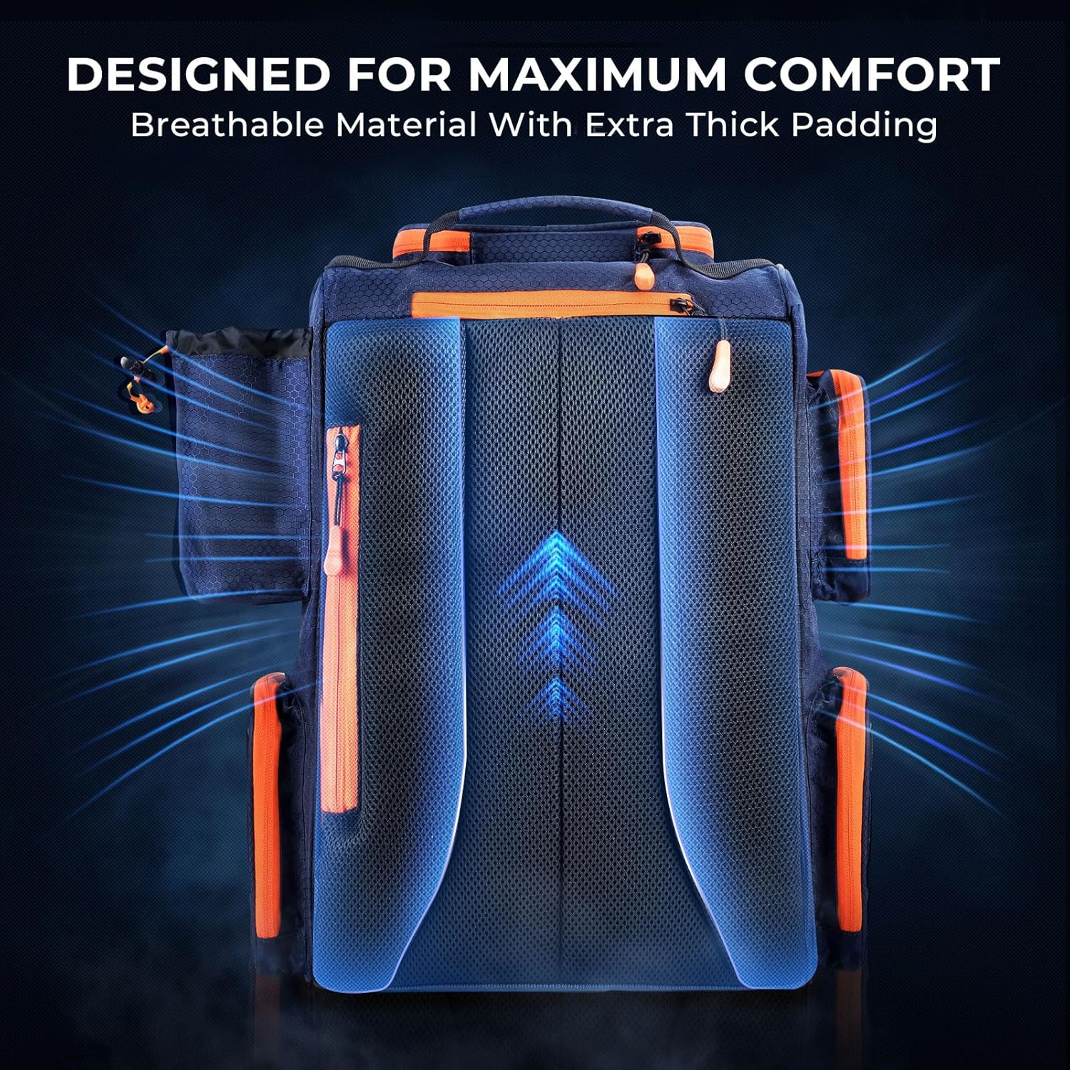 Bait Boss Fishing Tackle Backpack with Rod Holders-4 Tackle Boxes-Rain Cover,Storage for Fishing Gear