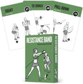 Resistance Bands Workout Cards, Instructional Fitness Deck for Women & Men, Beginner Fitness Guide to Training