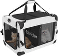 Extra Large Cat Carrier for 2 Cats with Divider, Soft-Sided